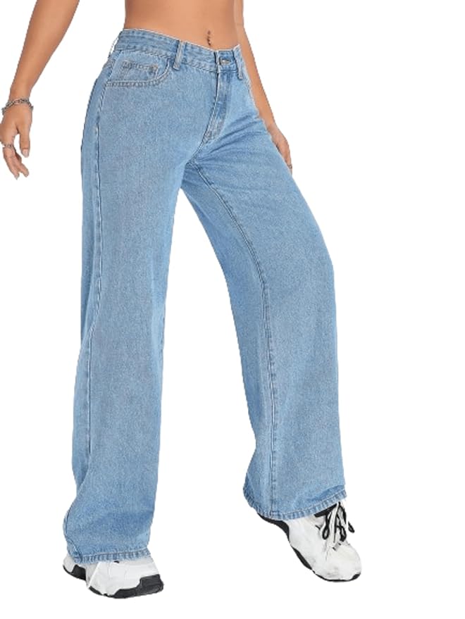 Women Regular High Rise Light Blue Jeans