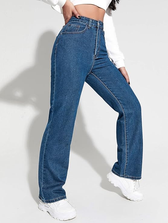 Women Regular High Rise Blue Jeans