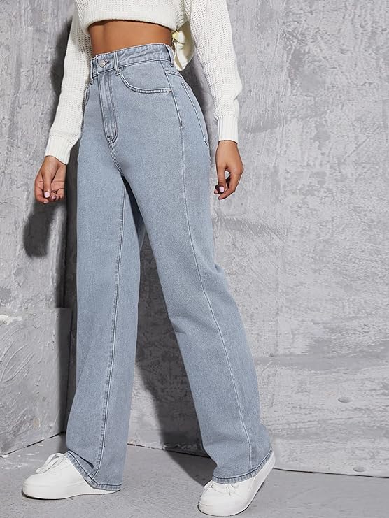 Women Regular High Rise Grey Jeans