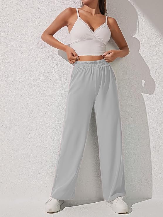 Women Loose Fit High-Rise Trousers