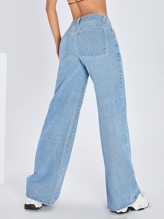 Women Regular High Rise Light Blue Jeans