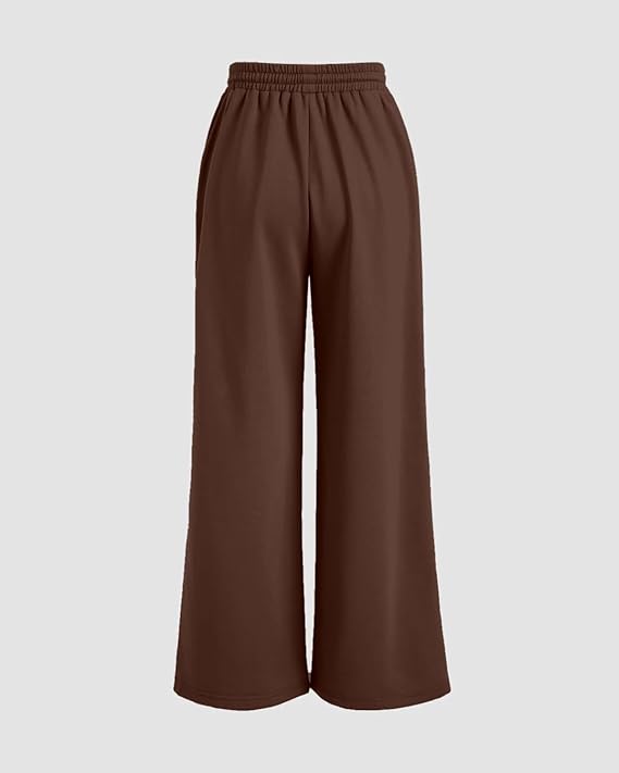 Women Solid Brown Track Pants