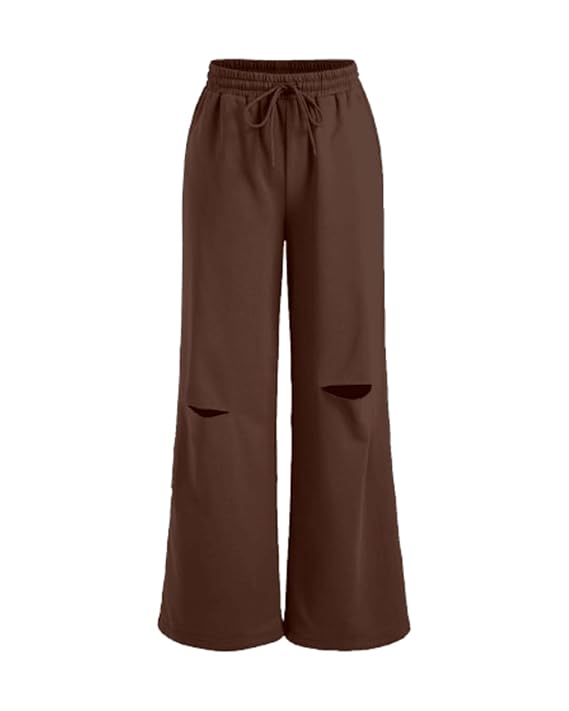 Women Solid Brown Track Pants