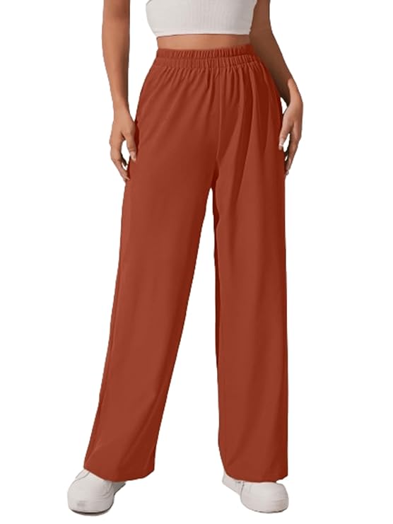 Women Loose Fit High-Rise Trousers