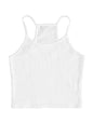 Shoulder Straps Ribbed Fitted Crop Top