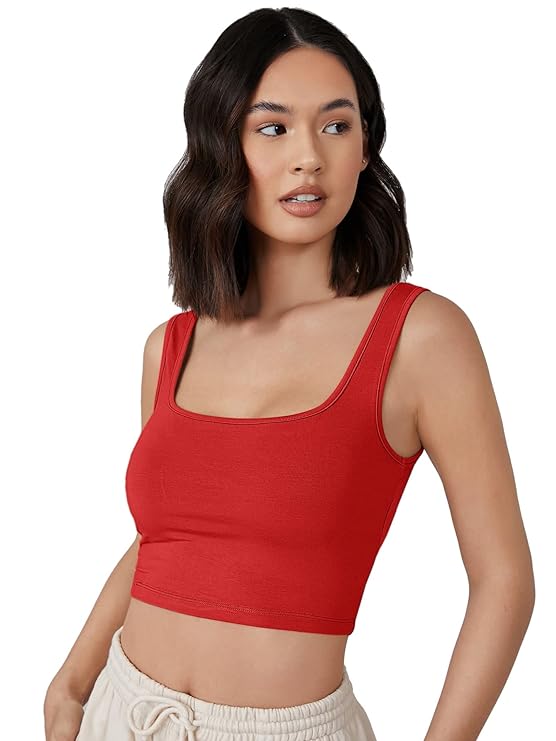 Women Solid Fitted Crop Top