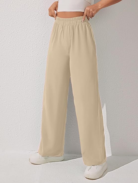 Women Loose Fit High-Rise Trousers