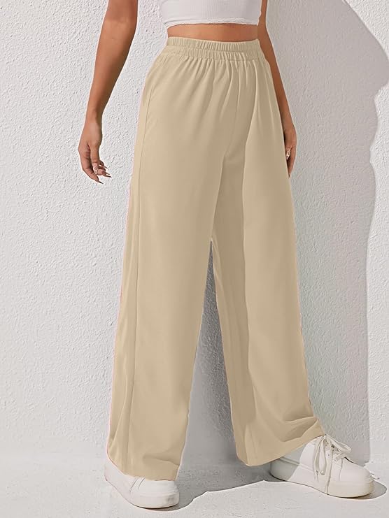 Women Loose Fit High-Rise Trousers