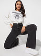 Women Regular High Rise Black Jeans