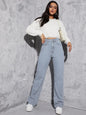 Women Regular High Rise Grey Jeans