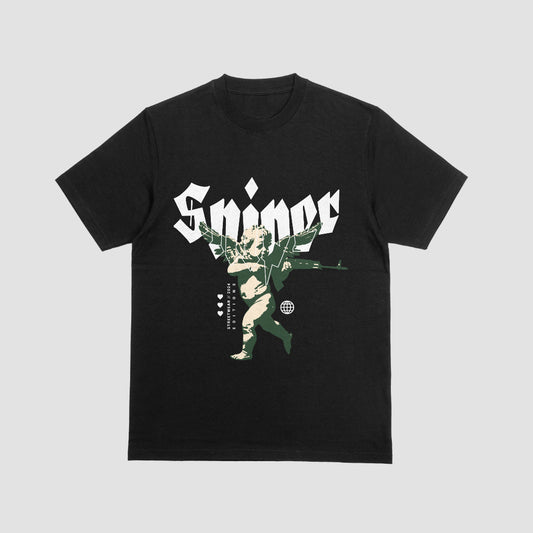 Cupi Sniper Black Color Tshirt [BULK]