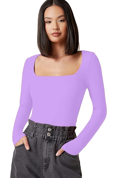 Square Neck Full Sleeves Top for women