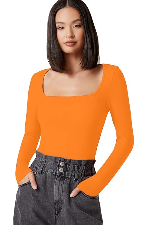 Square Neck Full Sleeves Top for women